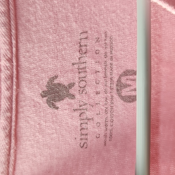 Simply Southern Pink Womens Short Sleeve Shirt Size M - Picture 3 of 3
